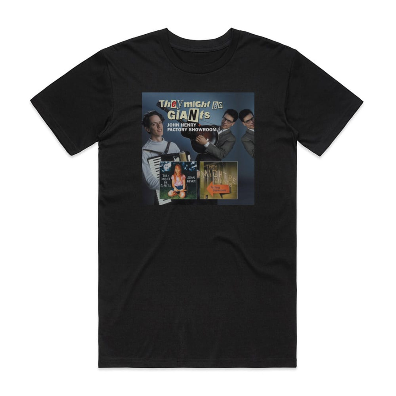 They Might Be Giants John Henry Factory Showroom Album Cover T-Shirt Black