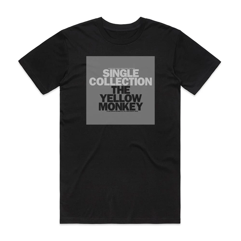 THE YELLOW MONKEY シャツ The Yellow Monkey Single Collection Album Cover T-Shirt Black