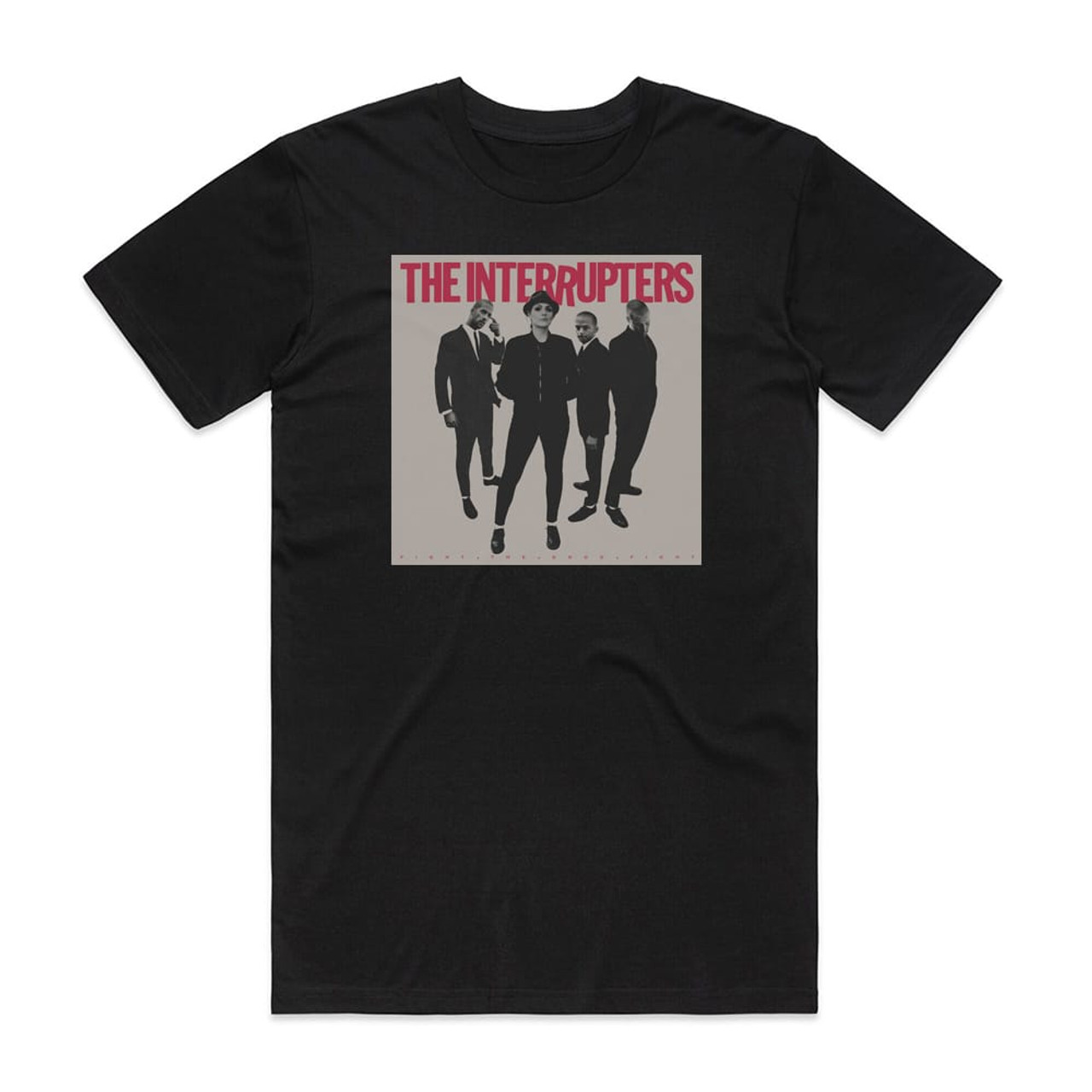 The Interrupters Fight The Good Fight Album Cover T-Shirt Black