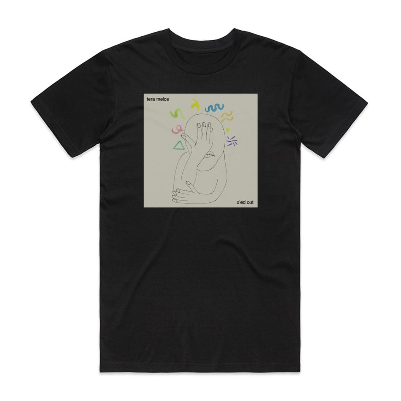 Tera Melos Xed Out Album Cover T-Shirt Black