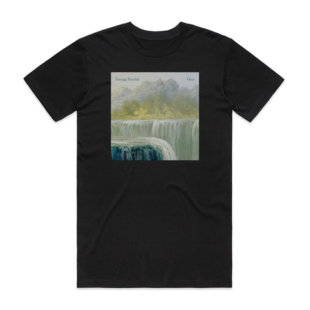 Teenage Fanclub Here Album Cover T-Shirt Black