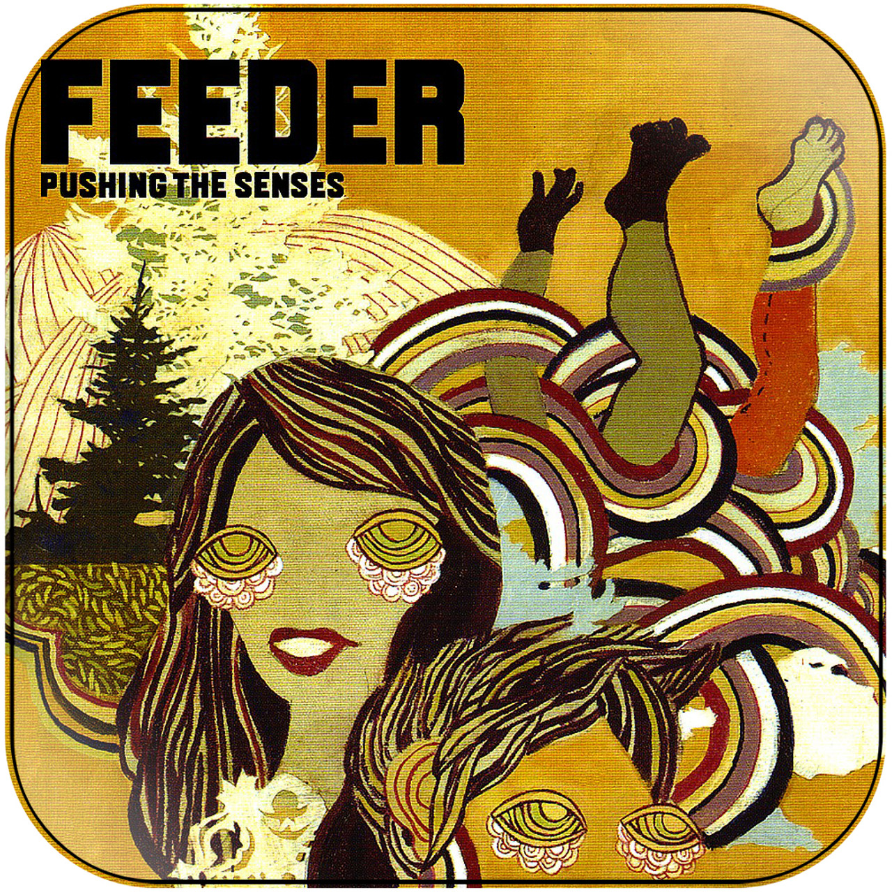 Feeder - Pushing The Senses Album Cover Sticker