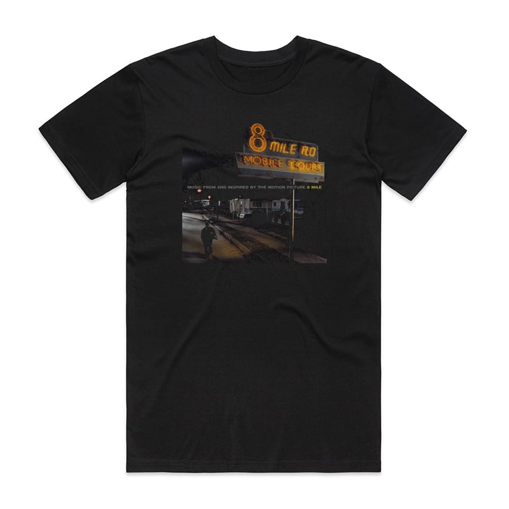 Various Artists 8 Mile Album Cover T-Shirt Black
