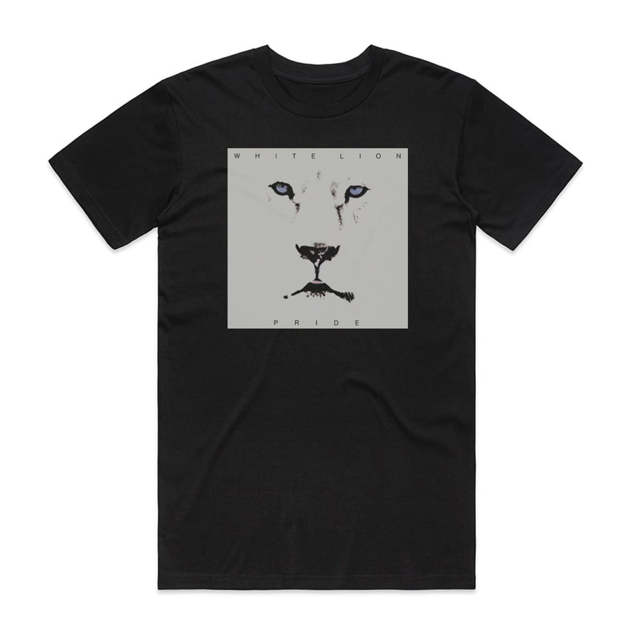 White Lion Pride Album Cover T-Shirt Black
