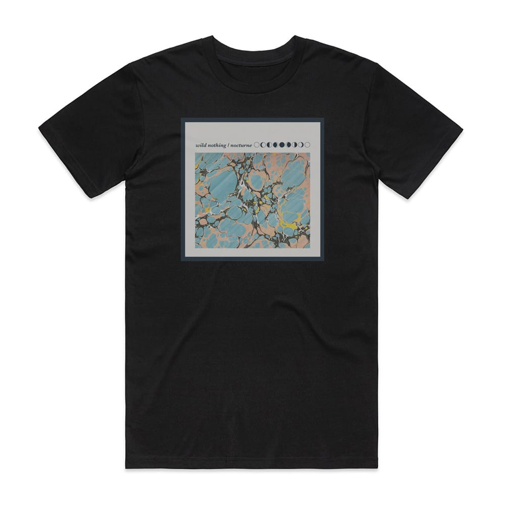 wild nothing official Tシャツ バンドTシャツ Wild Nothing Nocturne Album Cover T-Shirt Black