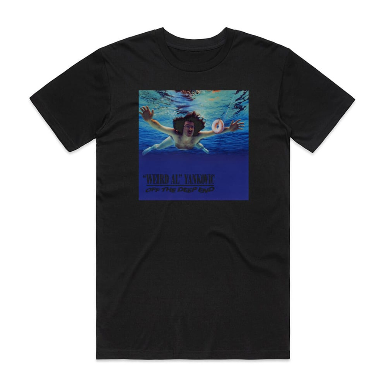 Weird Al Yankovic Off The Deep End Album Cover T-Shirt Black