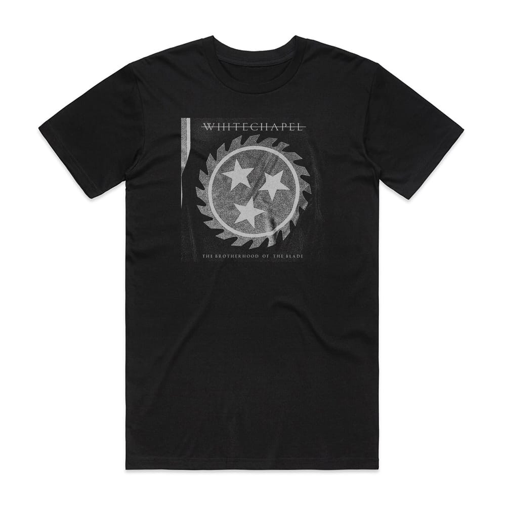 Whitechapel The Brotherhood Of The Blade Album Cover T-Shirt Black