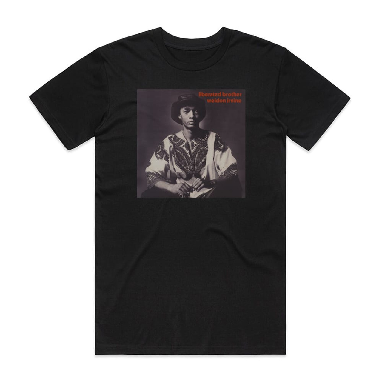 Weldon Irvine Liberated Brother Album Cover T-Shirt Black