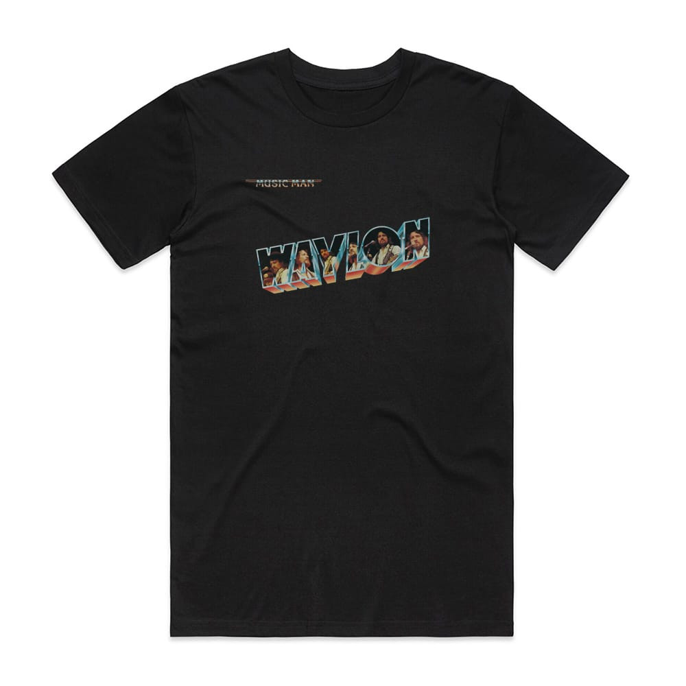 Waylon Jennings Music Man Album Cover T-Shirt Black