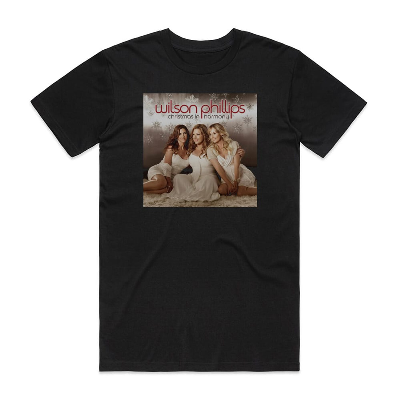 Wilson Phillips Christmas In Harmony Album Cover T-Shirt Black