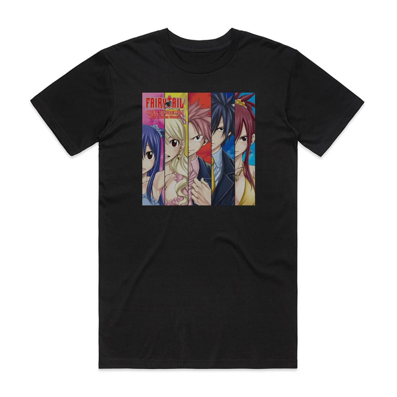 Yasuharu Takanashi Fairy Tail Original Soundtrack Volume 4 Album Cover  T-Shirt Black