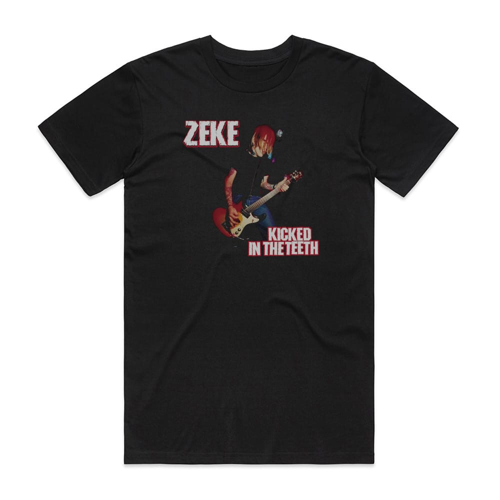 Zeke Kicked In The Teeth Album Cover T-Shirt Black
