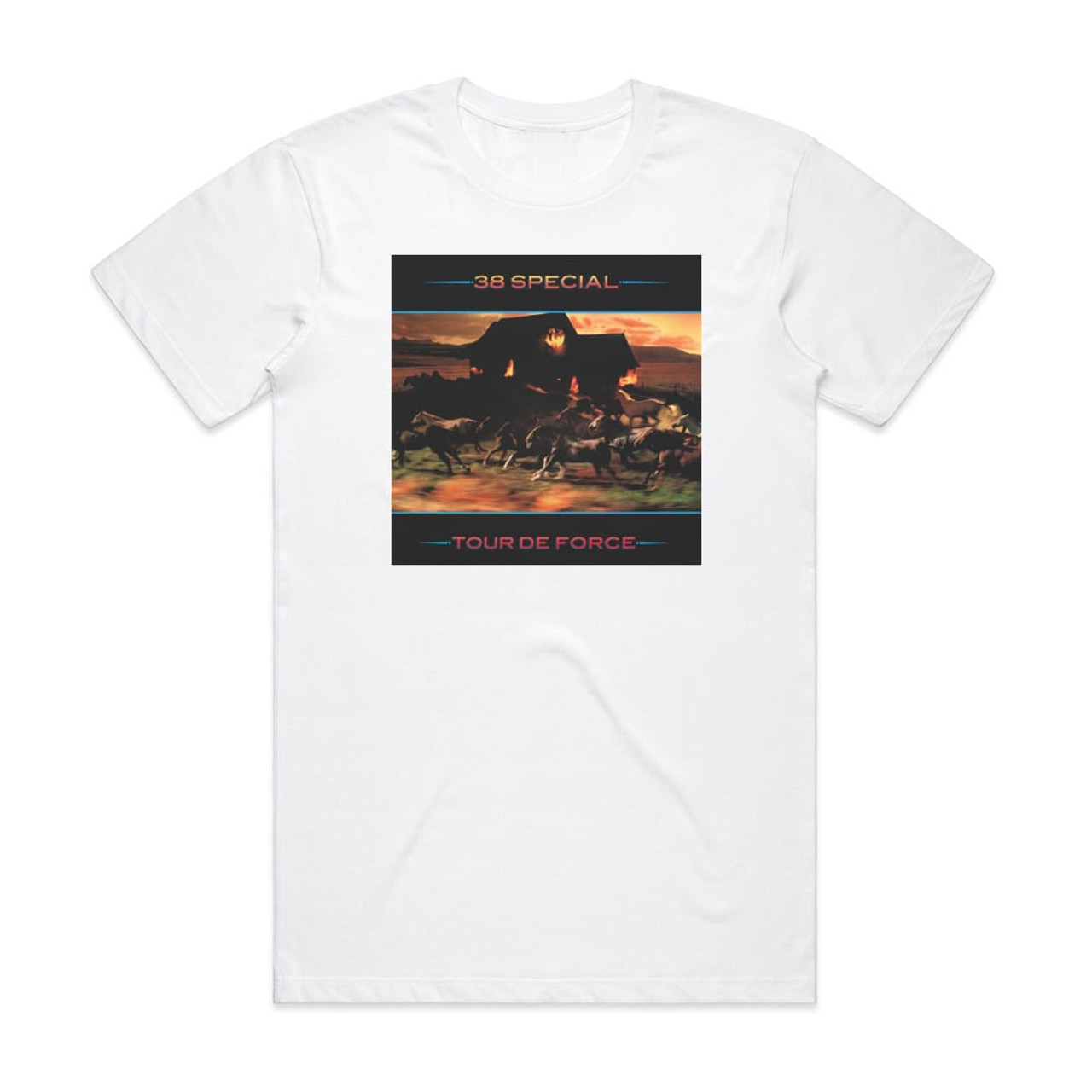 38 Special Tour De Force Album Cover T-Shirt White