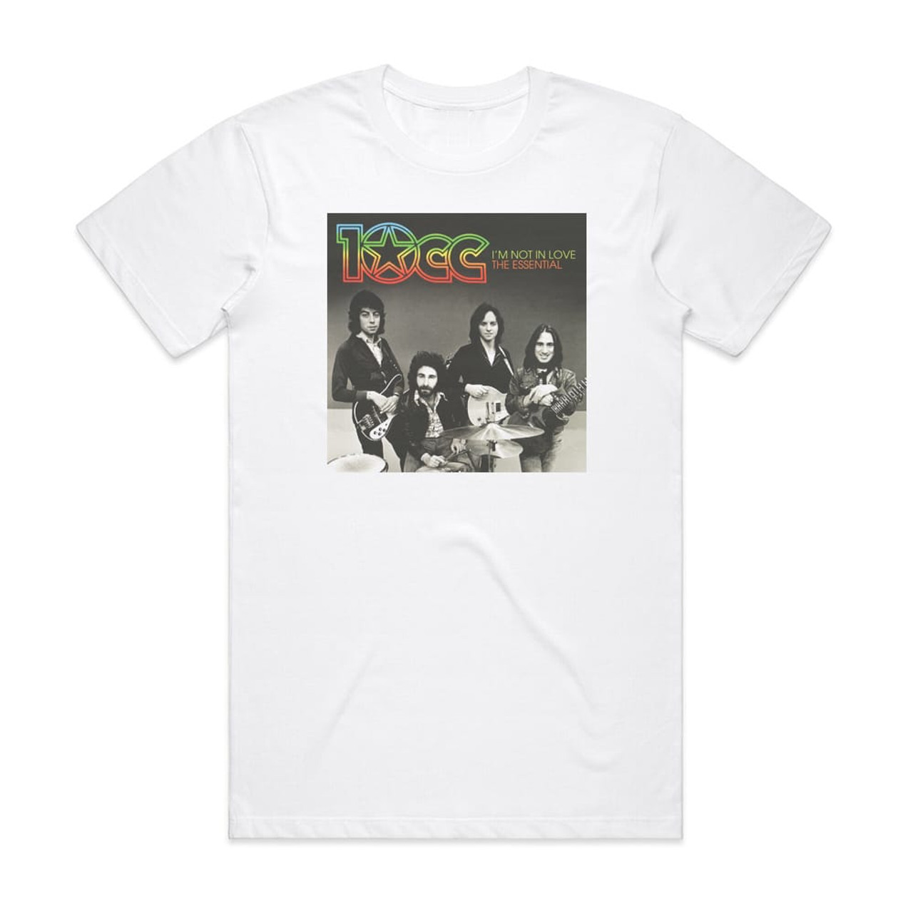 10cc Im Not In Love The Essential Collection Album Cover T-Shirt White