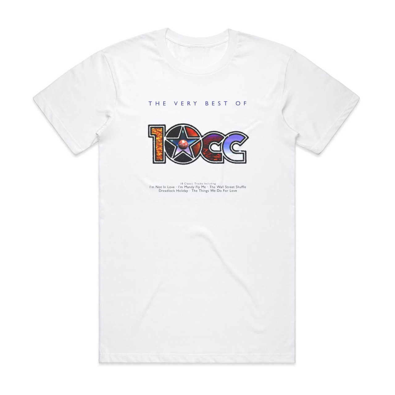 10cc The Very Best Of 10Cc 1 Album Cover T-Shirt White