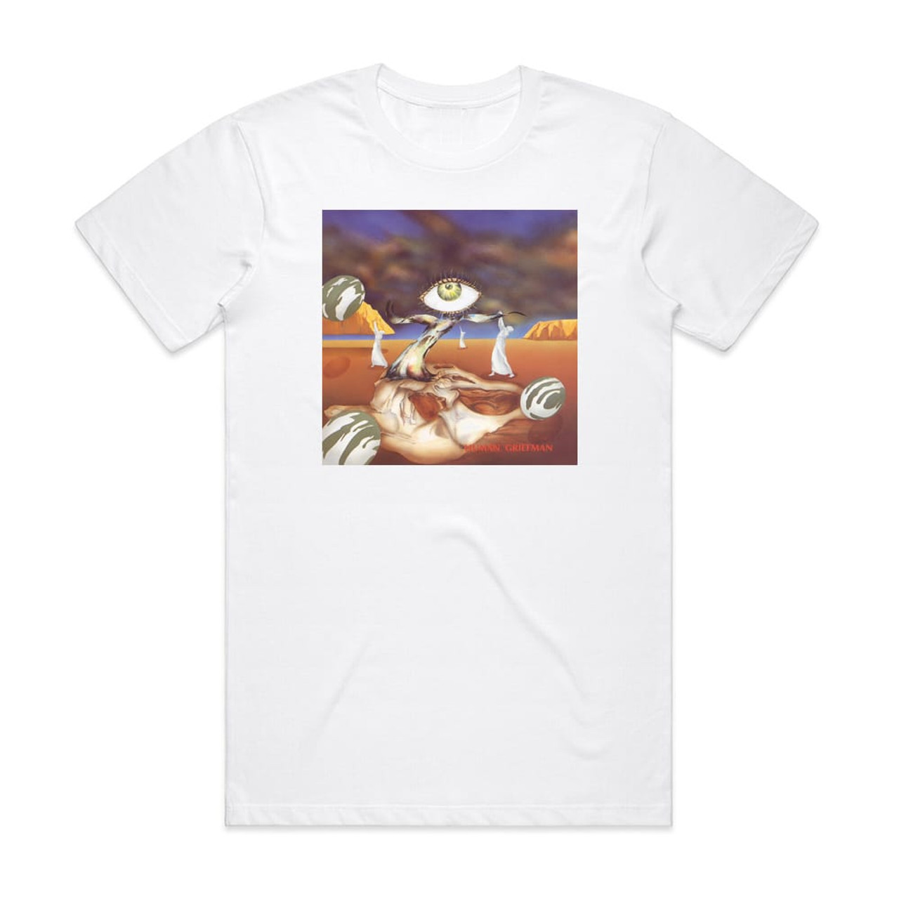 AION Human Griefman Album Cover T-Shirt White