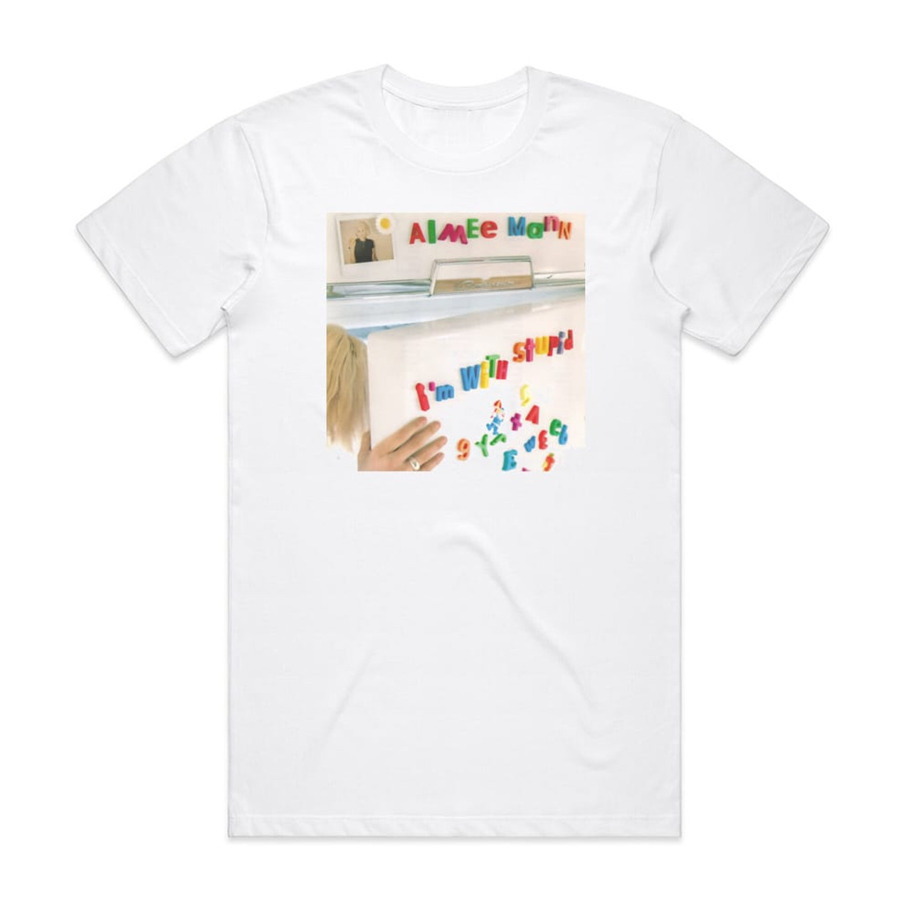 Aimee Mann Im With Stupid Album Cover T-Shirt White