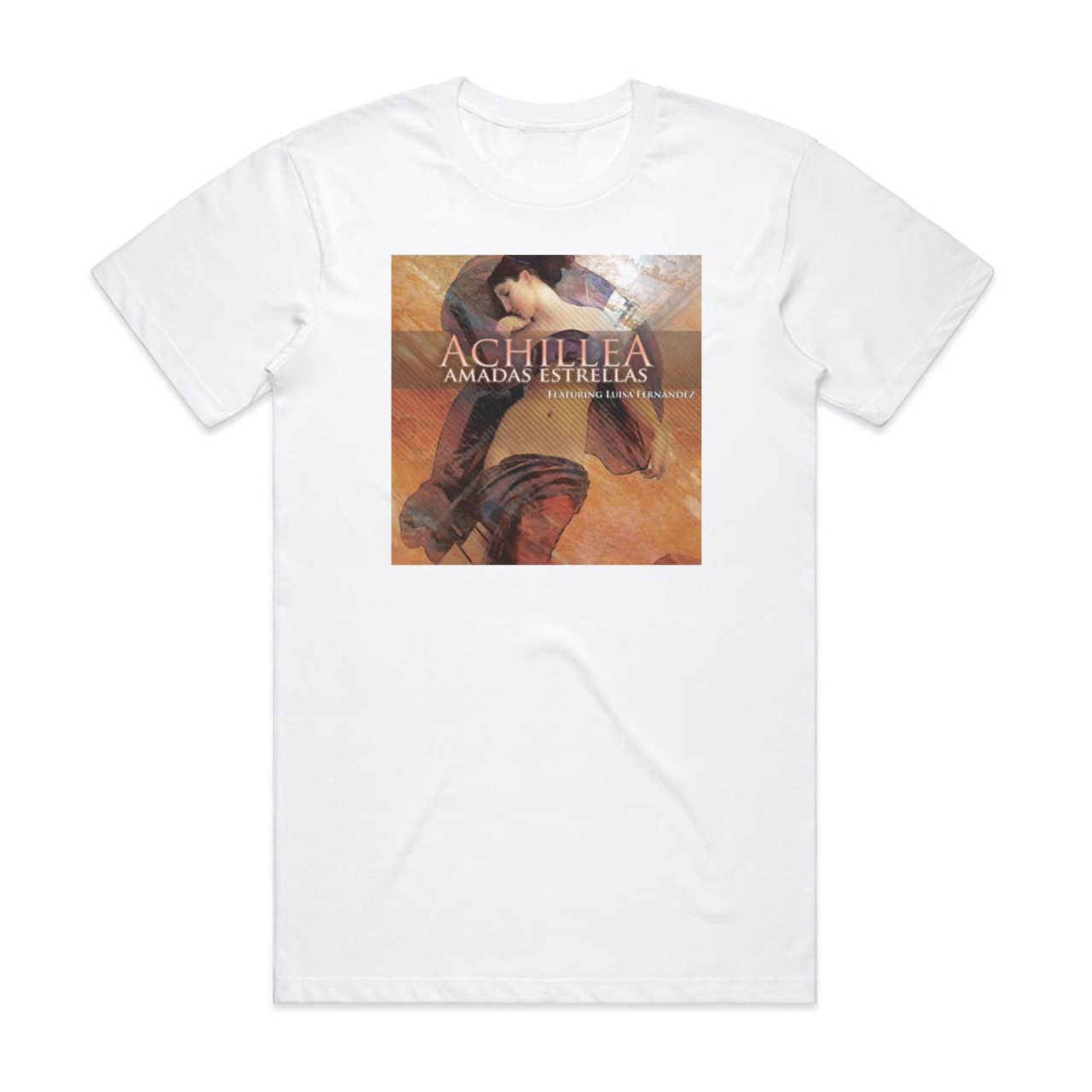 Achillea Amadas Estrellas Album Cover T-Shirt White