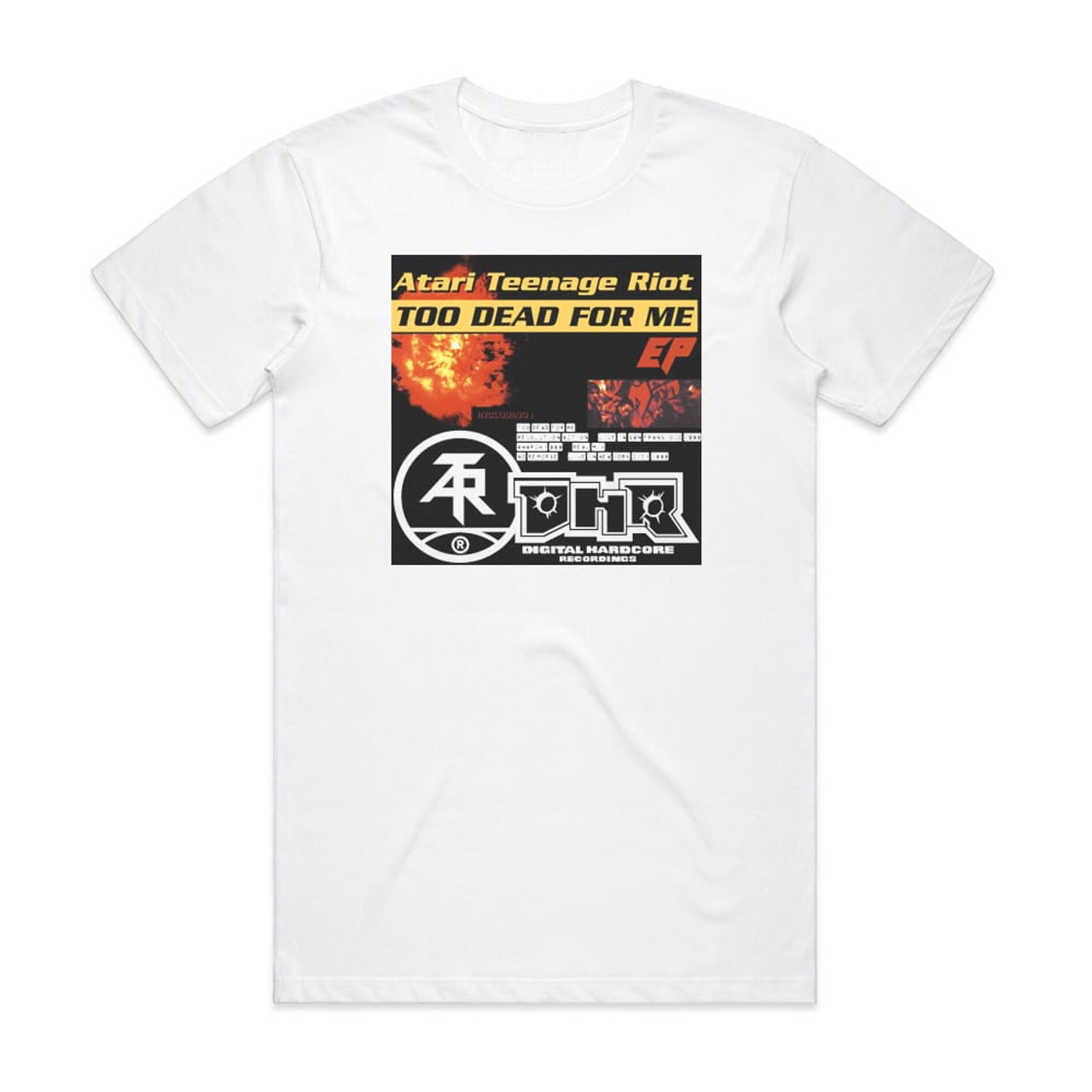 Atari Teenage Riot Too Dead For Me Ep Album Cover T-Shirt White