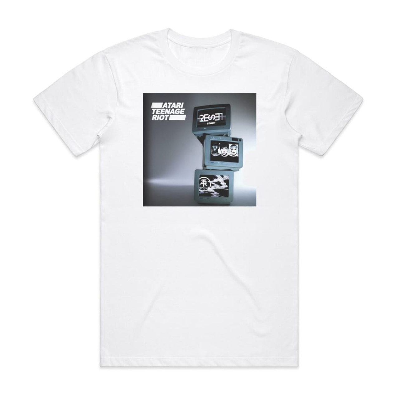 Atari Teenage Riot Reset 1 Album Cover T-Shirt White