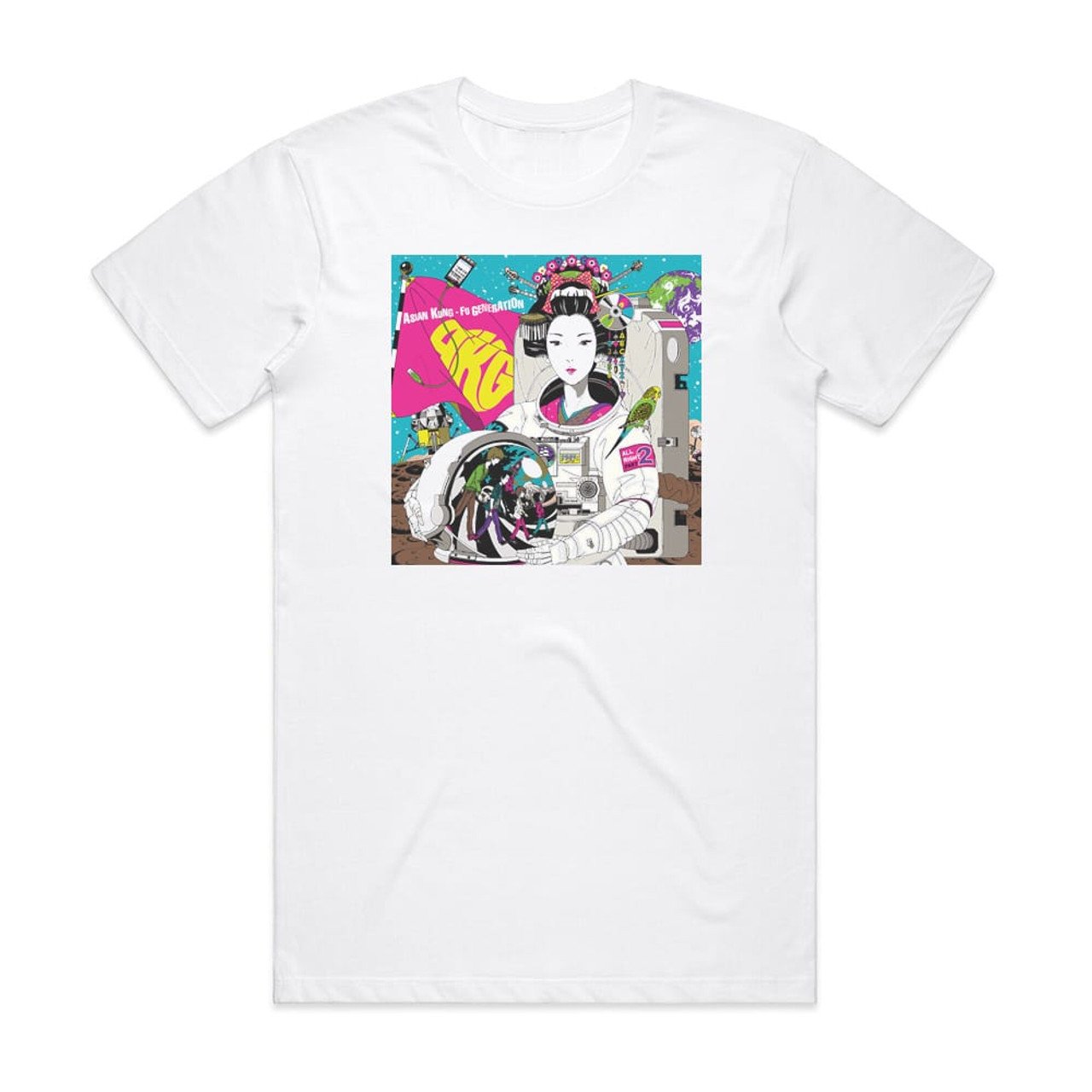 ASIAN KUNG-FU GENERATION Landmark Album Cover T-Shirt White