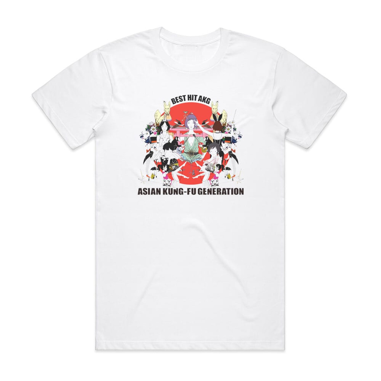 ASIAN KUNG-FU GENERATION Best Hit Akg Album Cover T-Shirt White