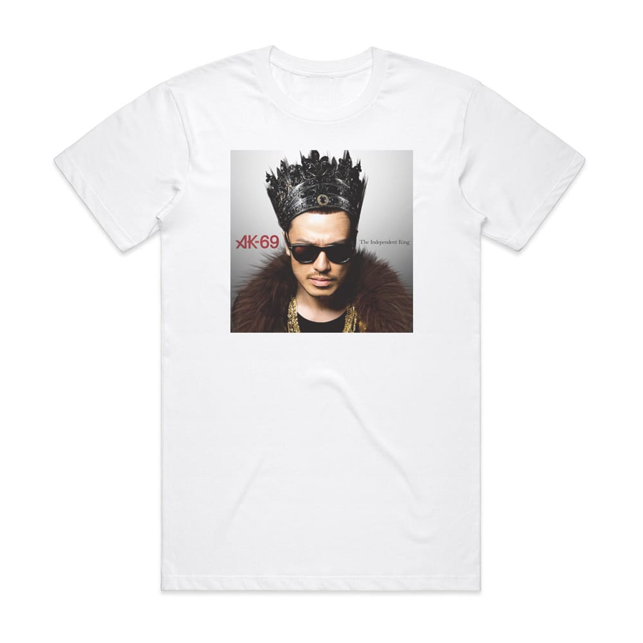 AK-69 The Independent King Album Cover T-Shirt White