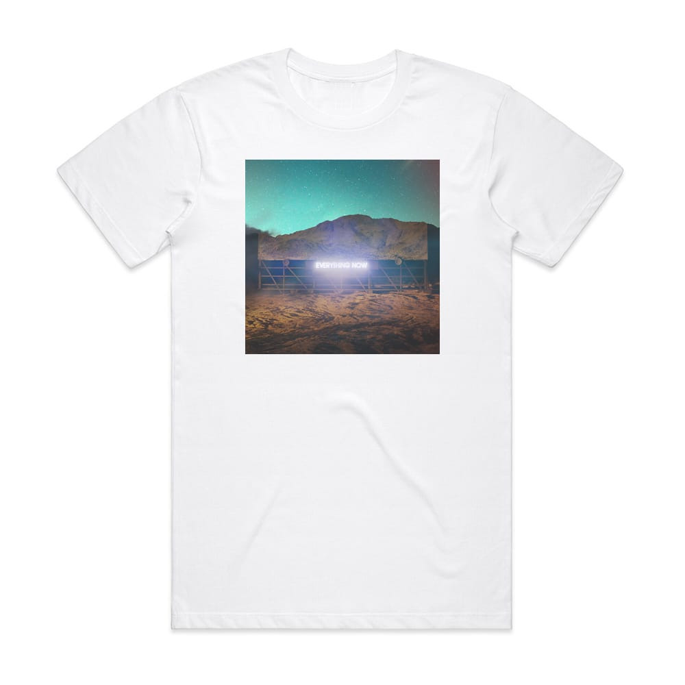 Arcade Fire Everything Now Album Cover T Shirt White