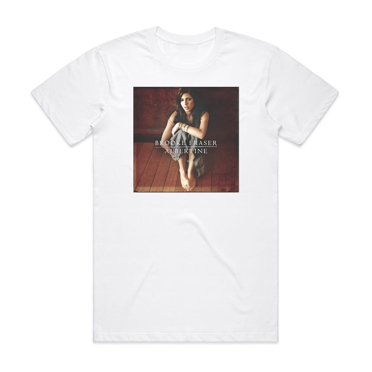 Brooke Fraser Albertine Album Cover T-Shirt White