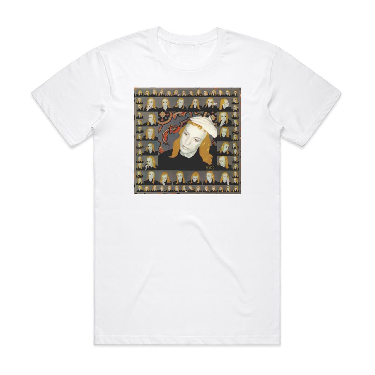 Brian Eno Taking Tiger Mountain By Strategy Album Cover T-Shirt White