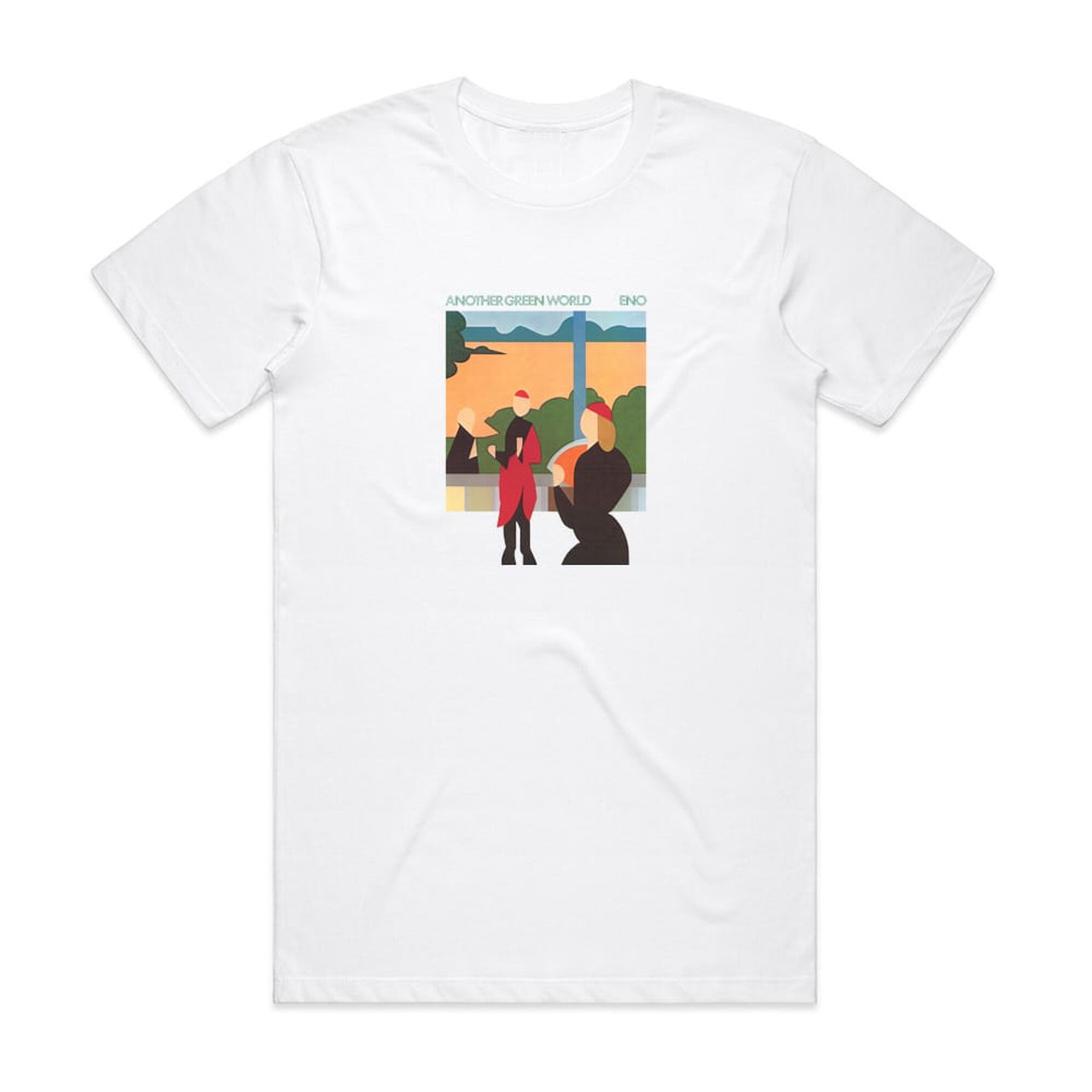 Brian Eno Another Green World Album Cover T-Shirt White