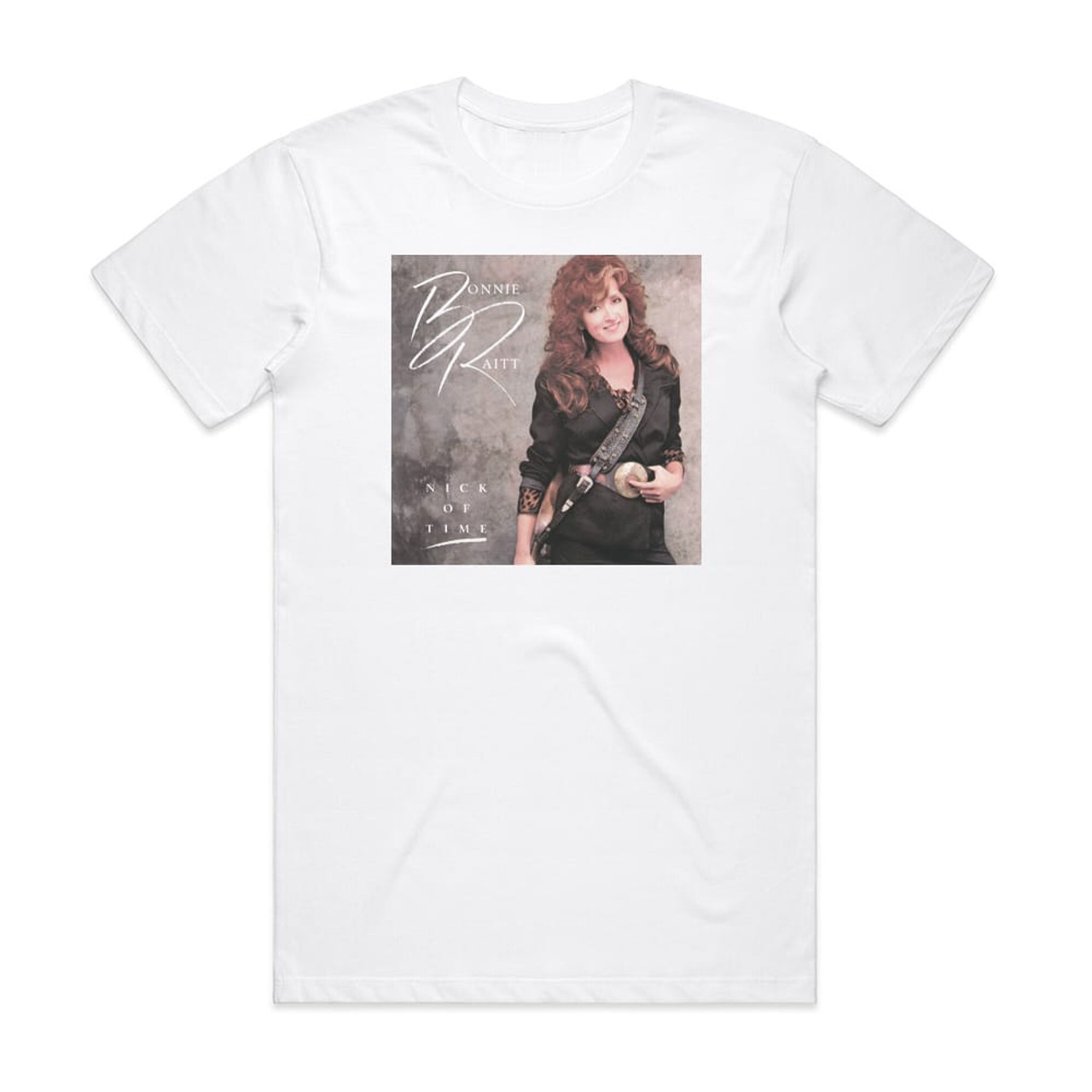 Bonnie Raitt Nick Of Time Album Cover T-Shirt White