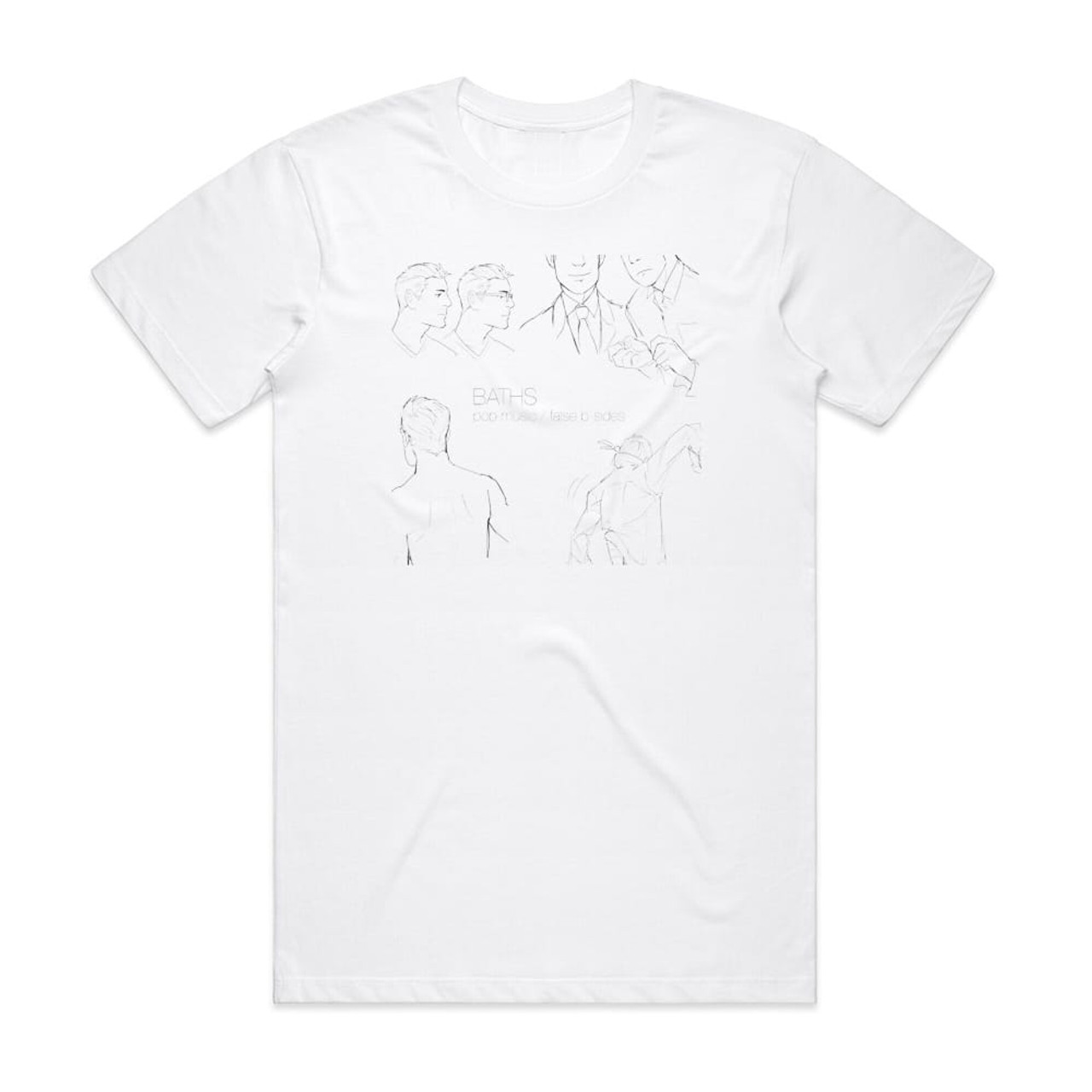 Baths Pop Music False B Sides 1 Album Cover T Shirt White