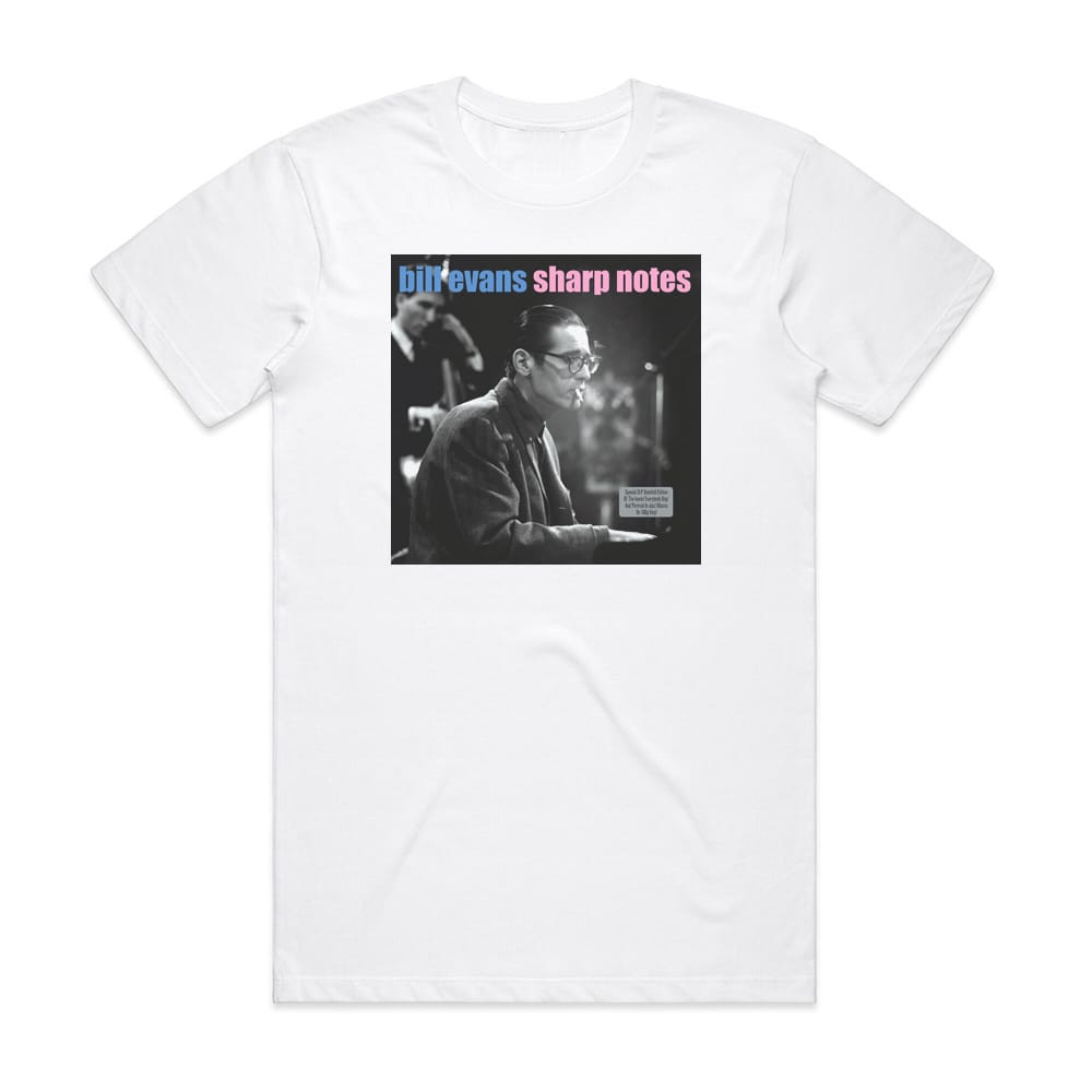 Bill Evans Sharp Notes Album Cover T-Shirt White
