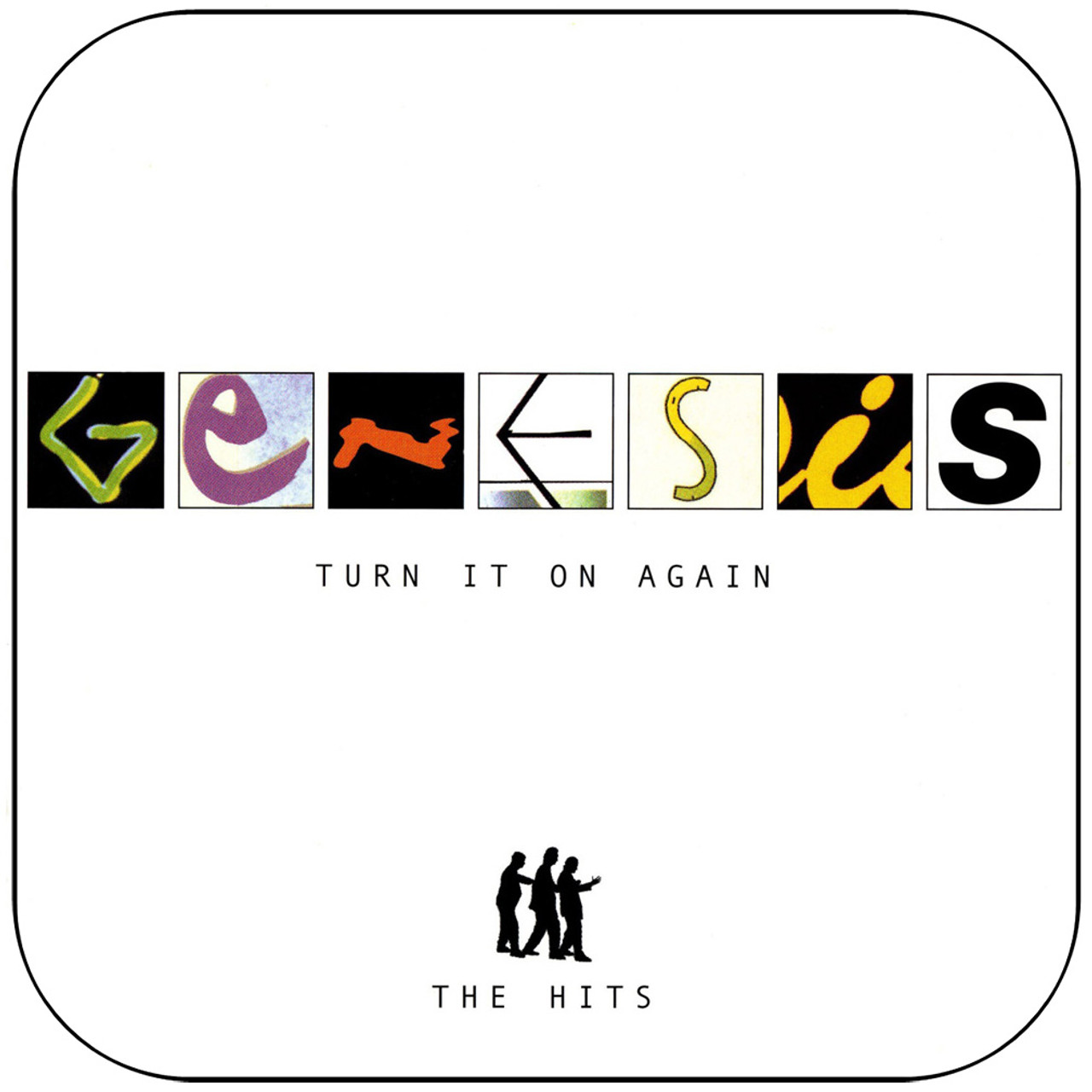 Genesis Turn It On Again The Hits Album Cover Sticker