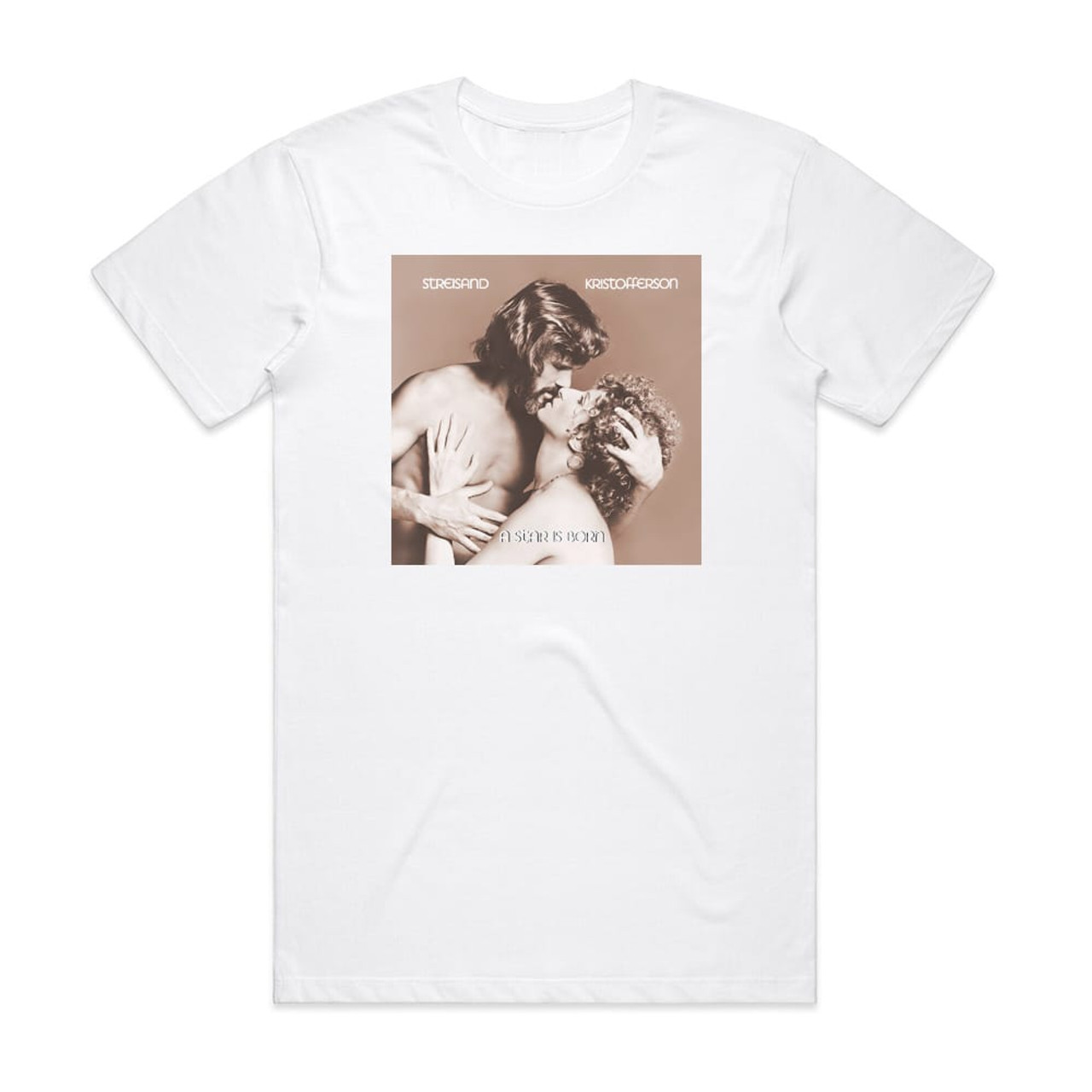 Barbra Streisand A Star Is Born 1 Album Cover T-Shirt White