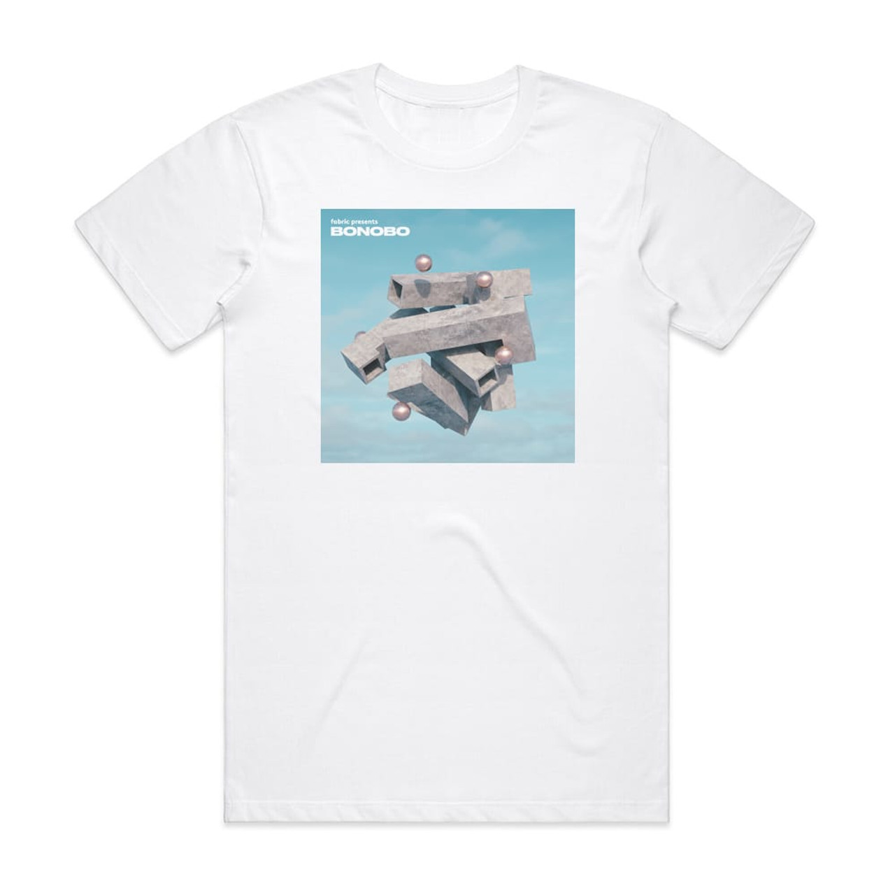 Bonobo Fabric Presents Bonobo Album Cover T Shirt White