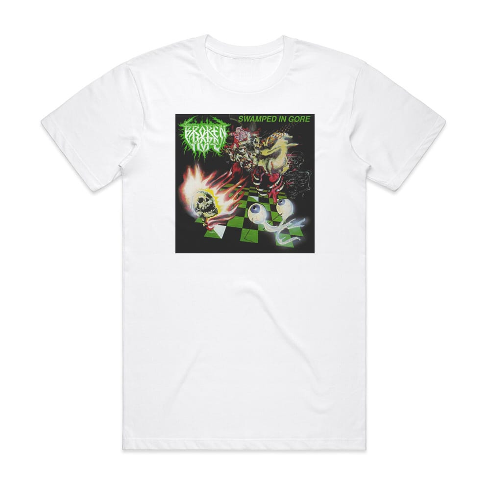Broken Hope Swamped In Gore Album Cover T-Shirt White