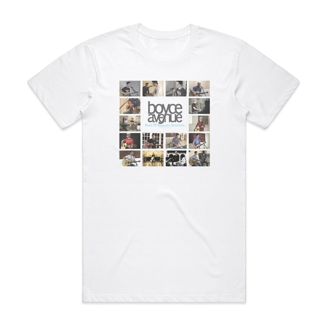 Boyce Avenue Best Of Acoustic Sessions Album Cover T-Shirt White