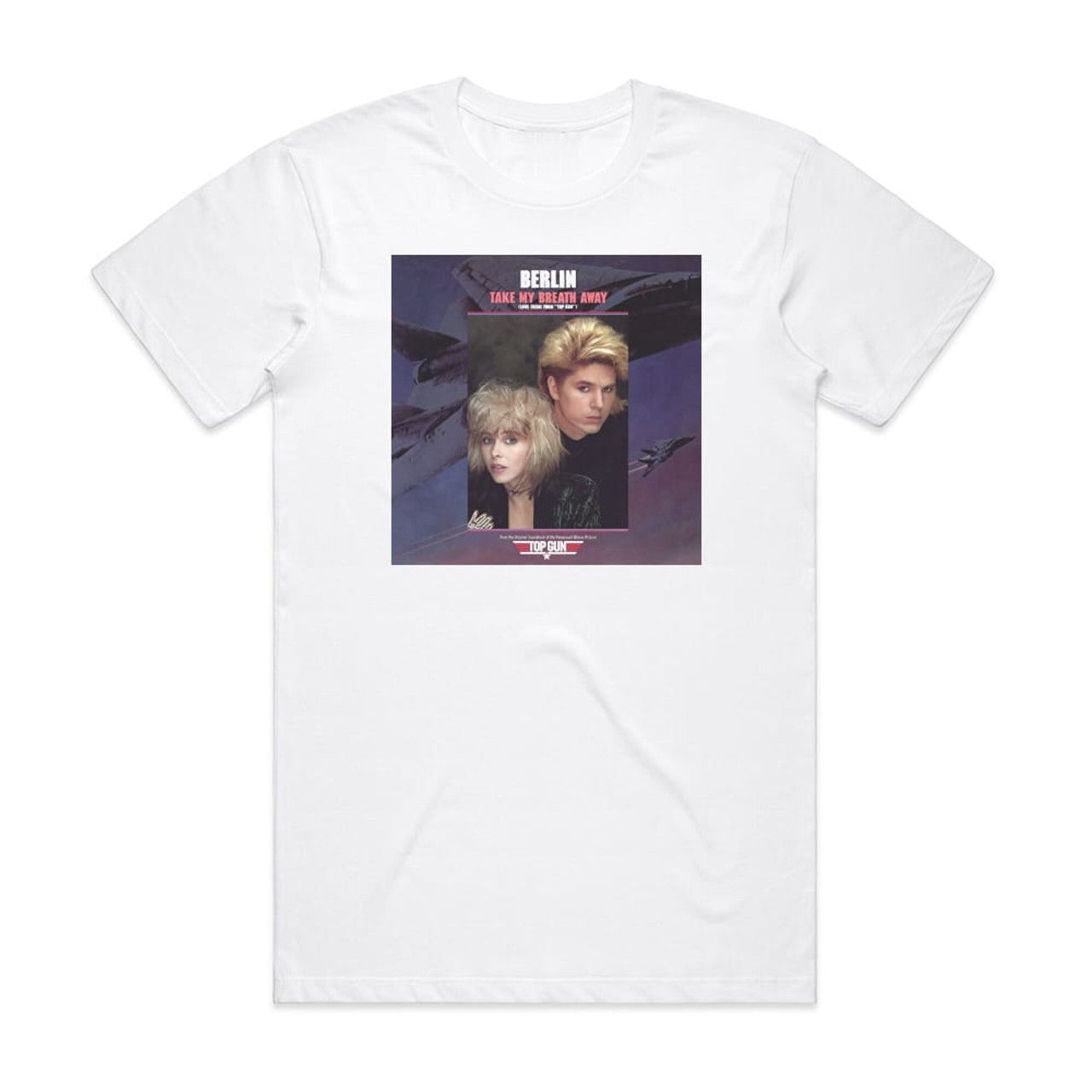 Kælder fattigdom tiggeri Berlin Take My Breath Away Love Theme From Top Gun Album Cover T-Shirt White