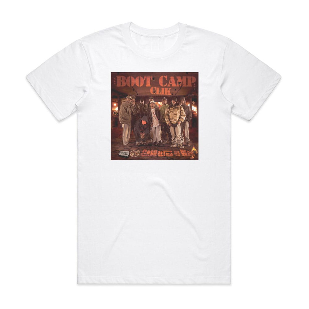 Boot Camp Clik Casualties Of War Album Cover T-Shirt White