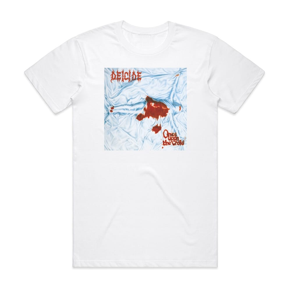 Deicide Once Upon The Cross Album Cover T-Shirt White