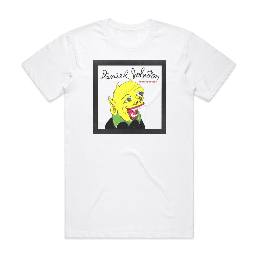 Daniel Johnston Fear Yourself Album Cover T-Shirt White