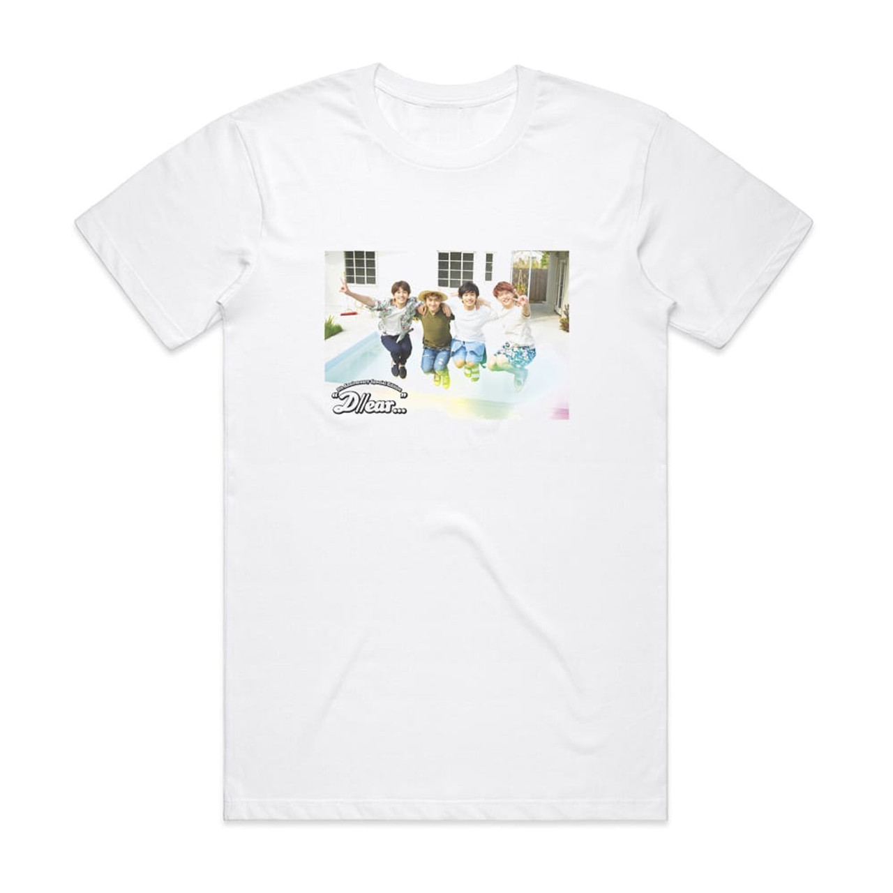 DISH 5Th Anniversary Special Edition Dear Album Cover T-Shirt White