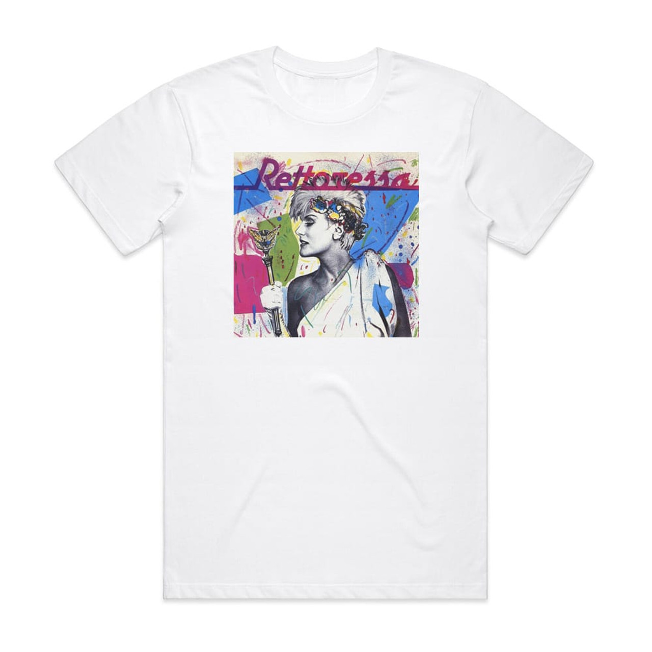 Donatella Rettore Rettoressa Album Cover T-Shirt White