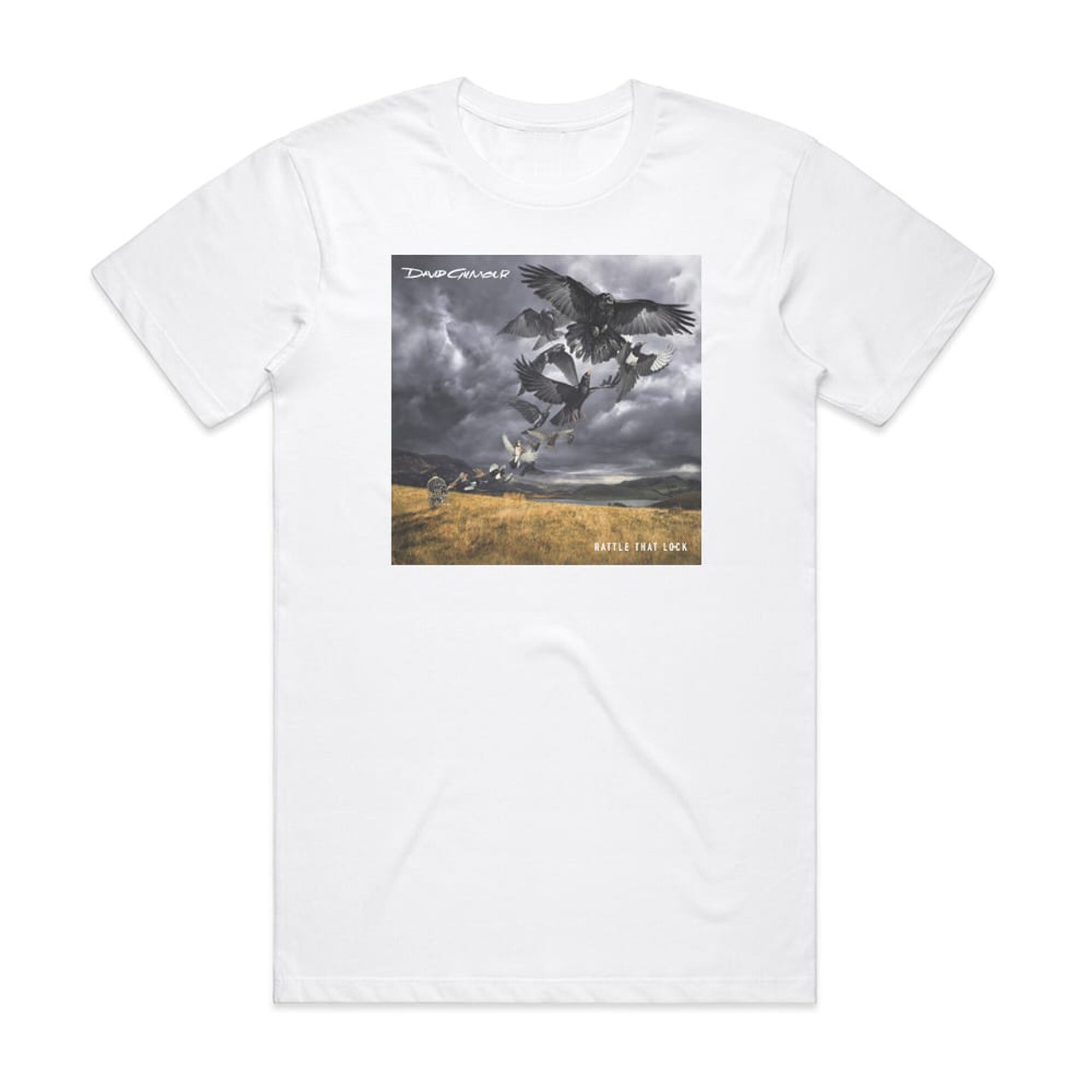 David Gilmour Rattle That Lock Album Cover T-Shirt White