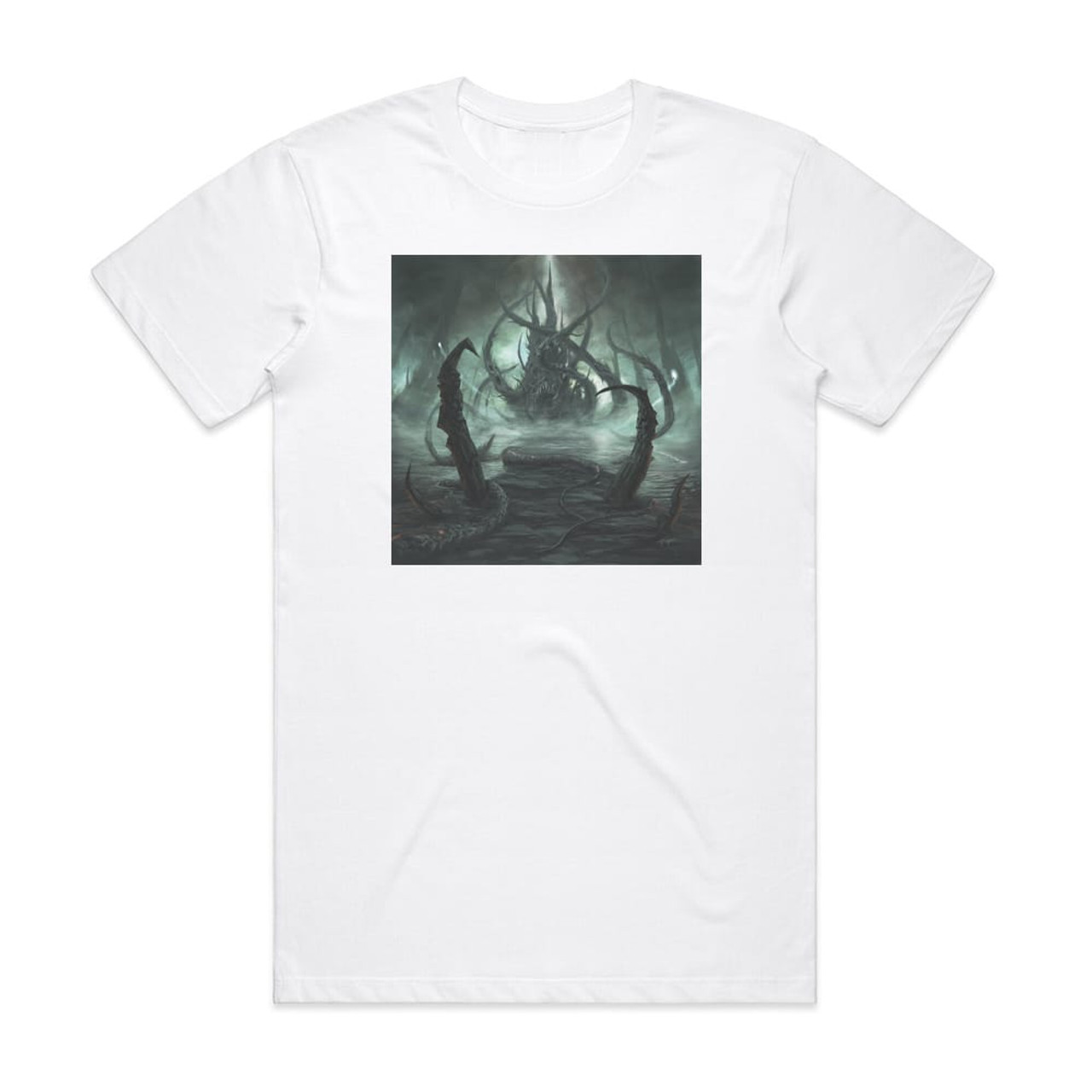 Disfiguring the Goddess Deprive Album Cover T-Shirt White