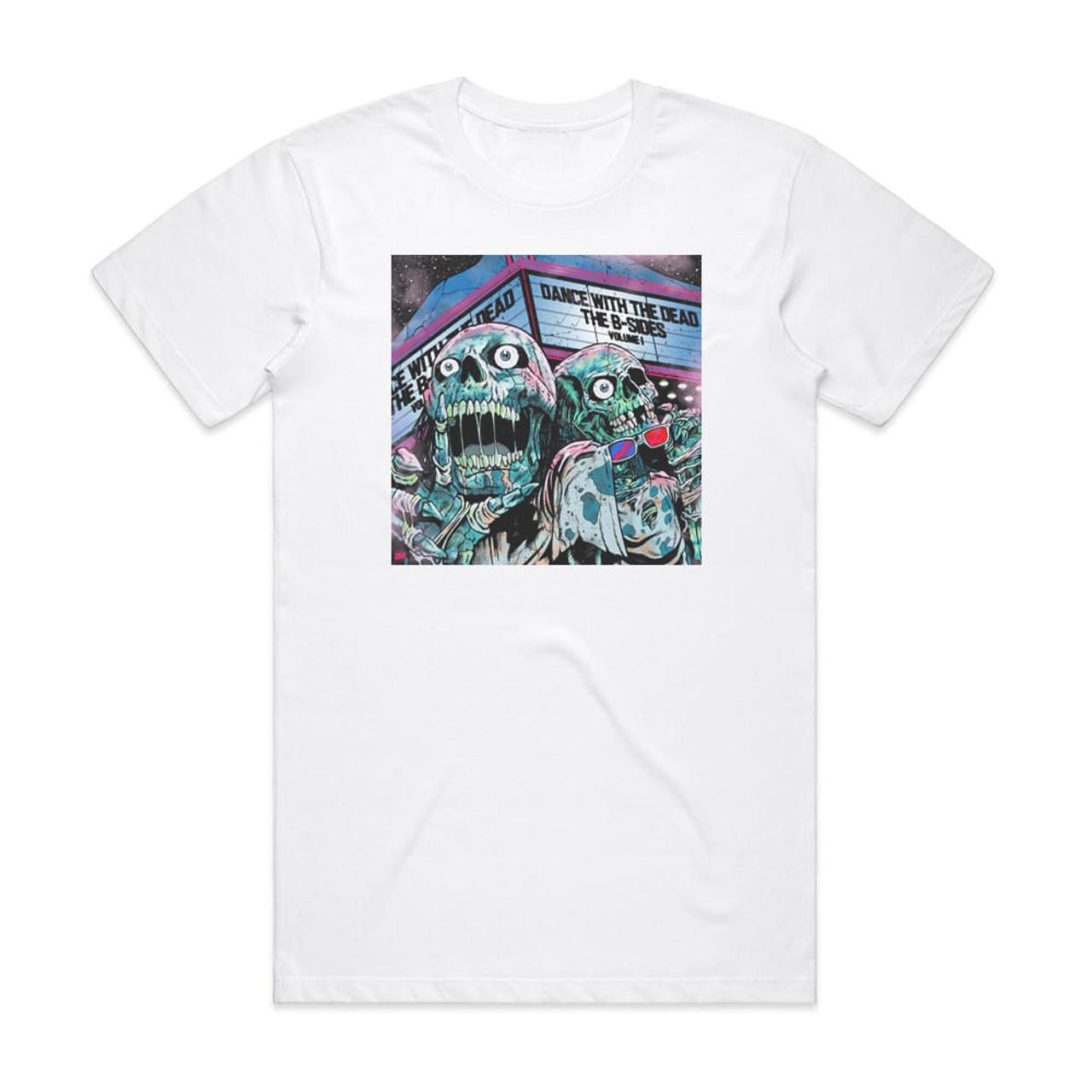 Dance With the Dead B Sides Volume 1 Album Cover T Shirt White