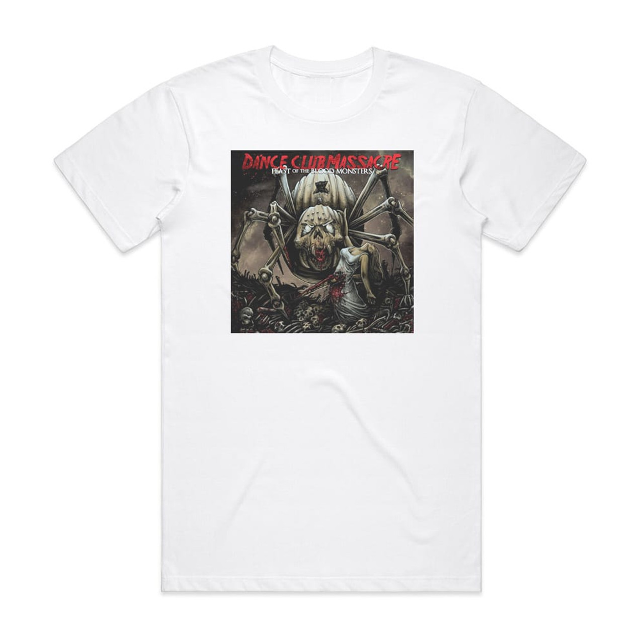 Dance Club Massacre Feast Of The Blood Monsters Album Cover T-Shirt White