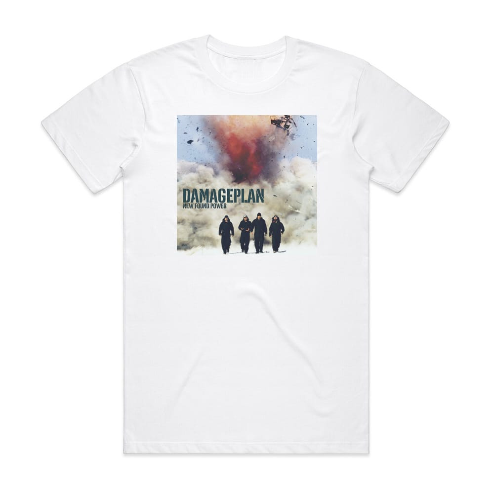 Damageplan New Found Power Album Cover T-Shirt White
